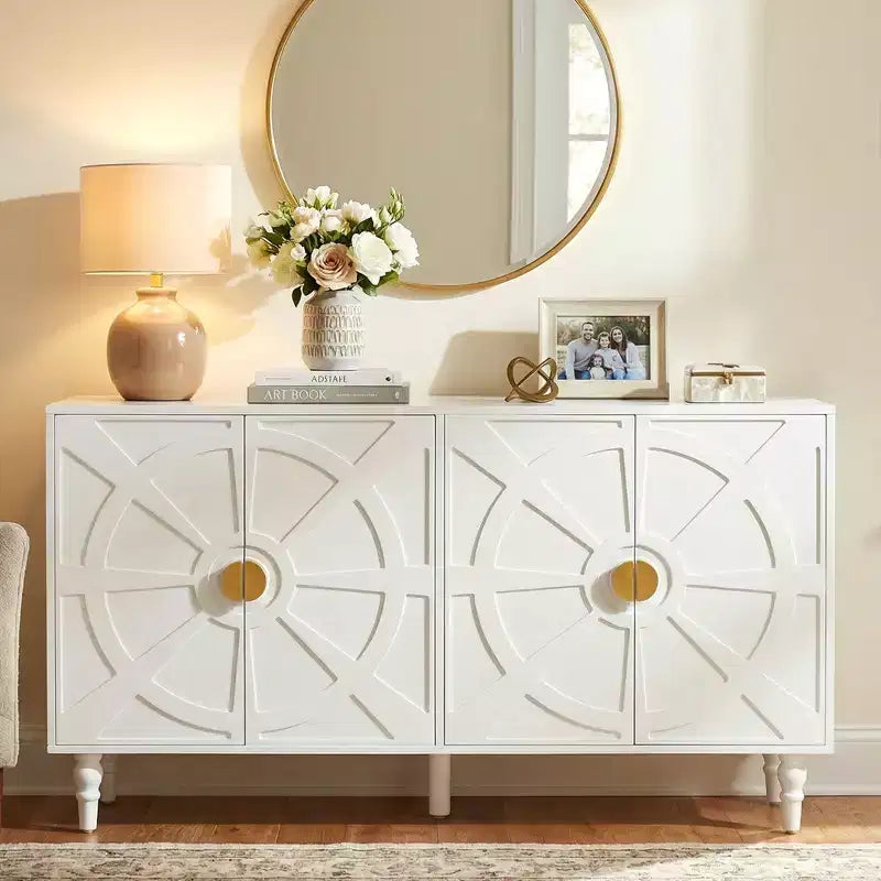 Bahut buffet vintage 140 cm avec rangement