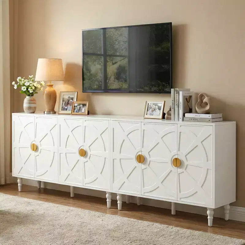 Bahut buffet vintage 140 cm avec rangement