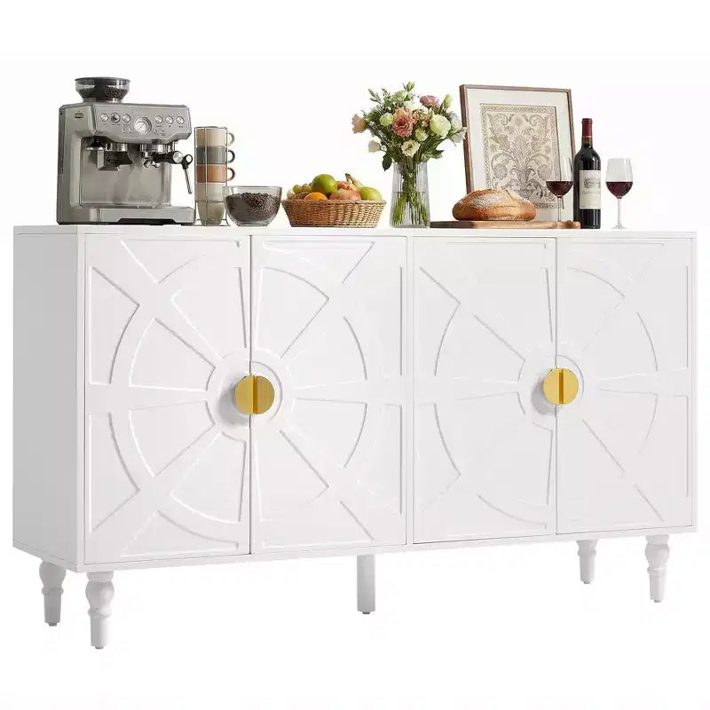 Bahut buffet vintage 140 cm avec rangement