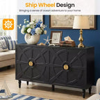 Bahut buffet vintage 140 cm avec rangement
