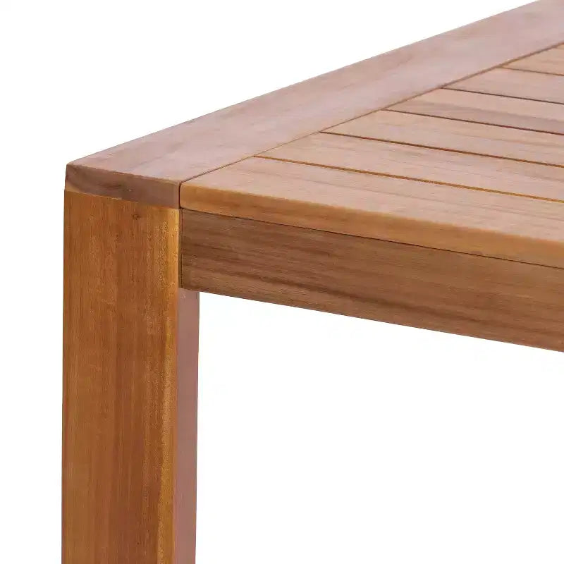 Christopher Knight Home Ratchanon Set 7 pz. da Patio Moderno con Sedie in Legno di Acacia, Corde in PE Intrecciate e Tavolo a Doghe