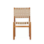 Christopher Knight Home Ratchanon Set 7 pz. da Patio Moderno con Sedie in Legno di Acacia, Corde in PE Intrecciate e Tavolo a Doghe