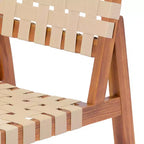 Christopher Knight Home Ratchanon Set 7 pz. da Patio Moderno con Sedie in Legno di Acacia, Corde in PE Intrecciate e Tavolo a Doghe