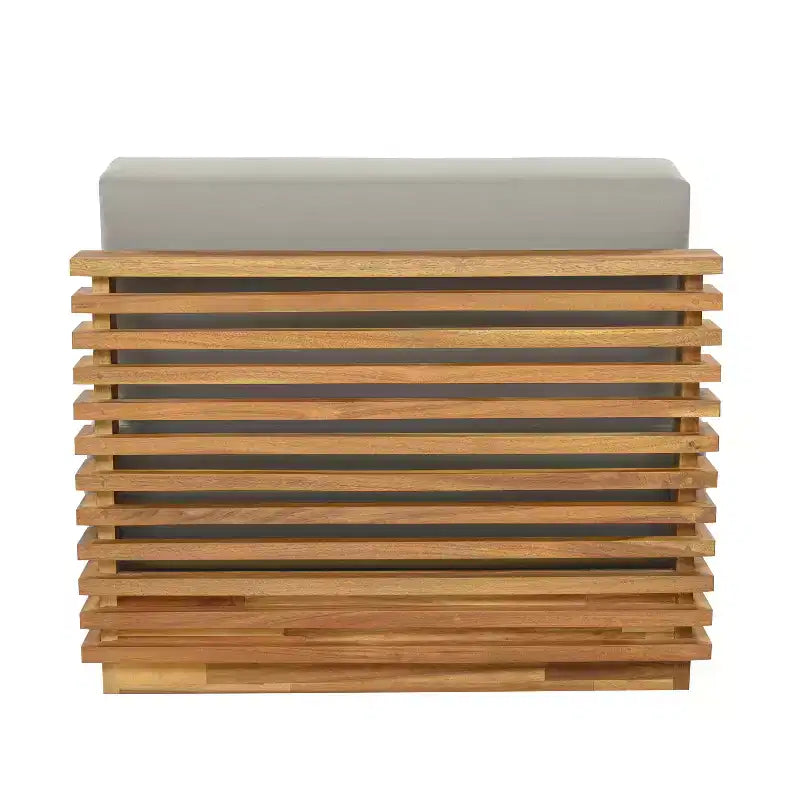 Christopher Knight Home Weston Set 2 pz per salotto con poltrona club e tavolino in legno di acacia e cuscini per esterni