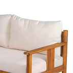 Christopher Knight Home Chanan, ensemble de 2 sièges modernes en bois d'acacia avec table à lattes et causeuse