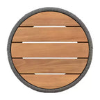 Christopher Knight Home Mason Set da Conversazione da Esterno Boho Moderno a 3 Pezzi in Legno di Acacia e Corda con Poltrone Girevoli e Tavolino Rotondo