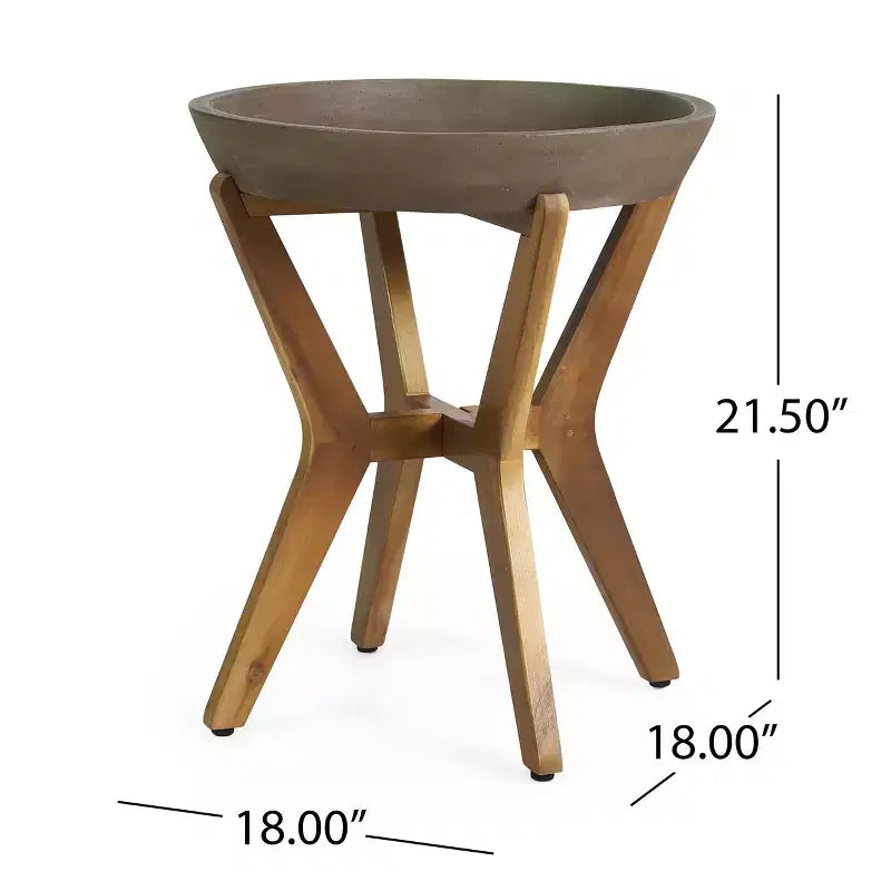 Set Christopher Knight Home Wei Moderno 2 Pezzi da Esterno con Lettino Prendisole e Tavolino in Acacia e Wicker