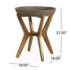 Set Christopher Knight Home Wei Moderno 2 Pezzi da Esterno con Lettino Prendisole e Tavolino in Acacia e Wicker