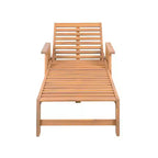 Set Christopher Knight Home Wei Moderno 2 Pezzi da Esterno con Lettino Prendisole e Tavolino in Acacia e Wicker