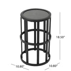 Christopher Knight Home Suriya, sedie girevoli da esterno moderne in acacia con design a corda e tavolino in metallo