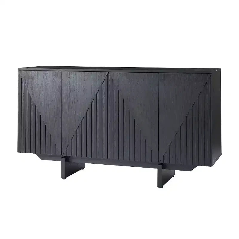 Hern 58 Wide 4 door Sideboard|HULALA HOME-BLACK