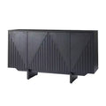 Hern 58 Wide 4 door Sideboard|HULALA HOME-BLACK