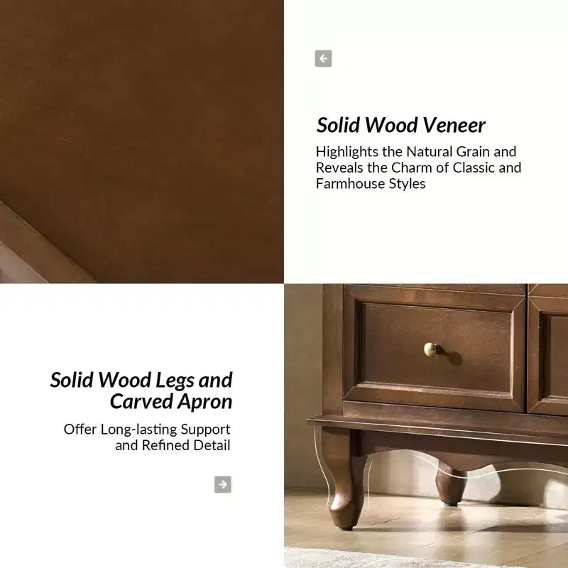 Credenza a 4 ante Ivy 58 Wide|HULALA HOME-ACORN