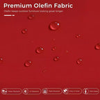 Set Lounge da Esterno Premium UPTIOT con Sedie Girevoli e Tavolino da Caffè