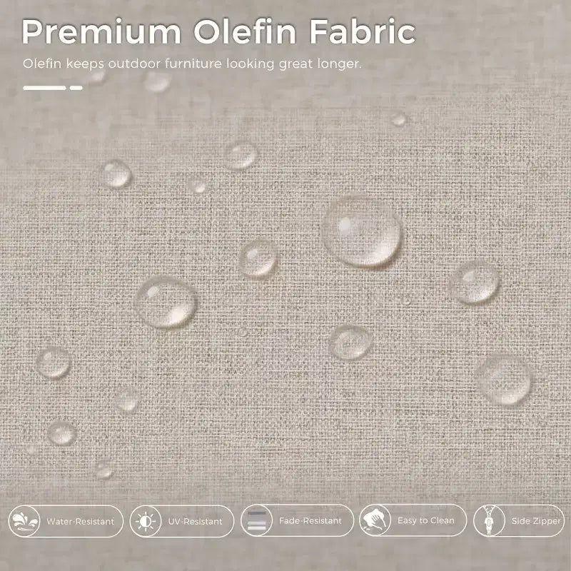 Set Lounge da Esterno Premium UPTIOT con Sedie Girevoli e Tavolino da Caffè