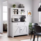 Dispensa Moderna da Cucina, Mobile Contenitore Autoportante per Cibo, Stoviglie e Articoli di Base, Ideale per l'Organizzazione della Sala da Pranzo, Design Contemporaneo
