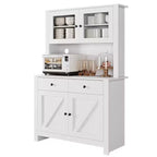 Dispensa Moderna da Cucina, Mobile Contenitore Autoportante per Cibo, Stoviglie e Articoli di Base, Ideale per l'Organizzazione della Sala da Pranzo, Design Contemporaneo