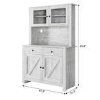 Dispensa Moderna da Cucina, Mobile Contenitore Autoportante per Cibo, Stoviglie e Articoli di Base, Ideale per l'Organizzazione della Sala da Pranzo, Design Contemporaneo