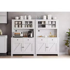 Dispensa Moderna da Cucina, Mobile Contenitore Autoportante per Cibo, Stoviglie e Articoli di Base, Ideale per l'Organizzazione della Sala da Pranzo, Design Contemporaneo