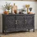 3-Door Accent Cabinet with Adjustable Shelves