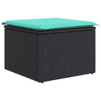 vidaXL Set Divani da Giardino 7 pz con Cuscini in Polyrattan