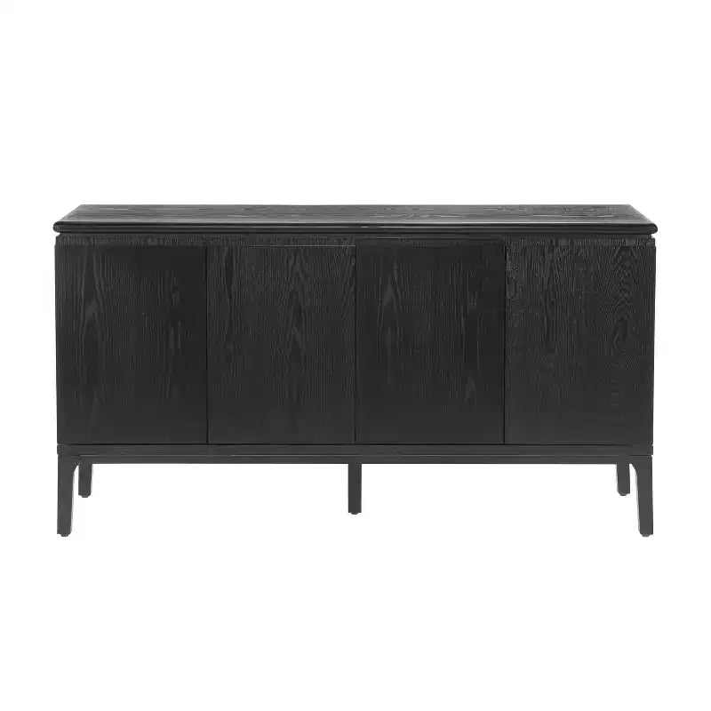 Christopher Knight Home Andy, Madia moderna a 4 ante da 150 cm con gambe in legno di Hevea