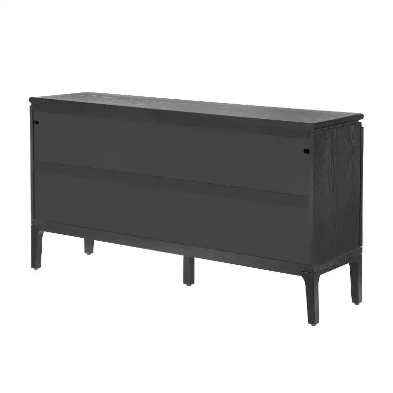Christopher Knight Home Andy, Madia moderna a 4 ante da 150 cm con gambe in legno di Hevea