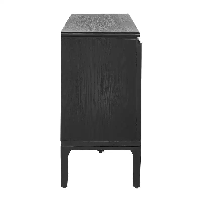 Christopher Knight Home Andy, Madia moderna a 4 ante da 150 cm con gambe in legno di Hevea