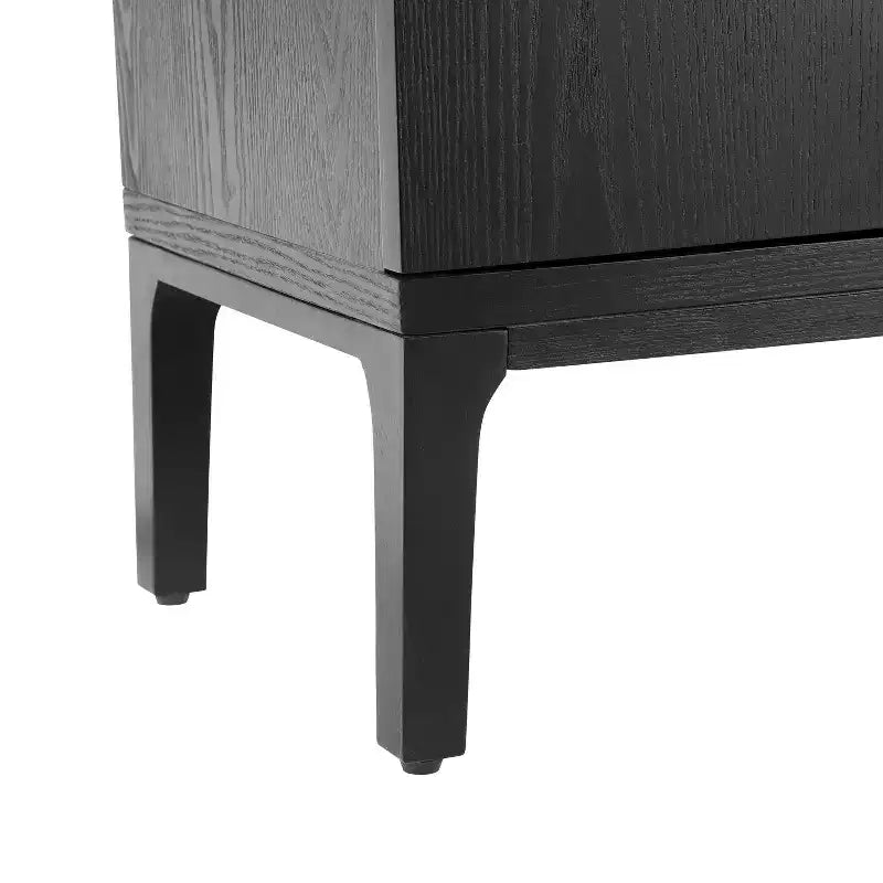 Christopher Knight Home Andy, Madia moderna a 4 ante da 150 cm con gambe in legno di Hevea