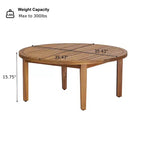 Christopher Knight Home Salma Set da 5 Pezzi Moderno da Giardino con Sedute in Legno di Acacia, Tavolo a Doghe e Cuscini