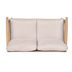 Set da conversazione per patio da 2/4 pezzi, set di mobili da esterno in legno di acacia con divanetto a due posti, tavolo, sedia per giardino/balcone/cortile - ModernLuxe