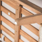 Set da conversazione per patio da 2/4 pezzi, set di mobili da esterno in legno di acacia con divanetto a due posti, tavolo, sedia per giardino/balcone/cortile - ModernLuxe