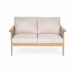 Set da conversazione per patio da 2/4 pezzi, set di mobili da esterno in legno di acacia con divanetto a due posti, tavolo, sedia per giardino/balcone/cortile - ModernLuxe