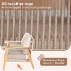 Set da conversazione per patio da 2/4 pezzi, set di mobili da esterno in legno di acacia con divanetto a due posti, tavolo, sedia per giardino/balcone/cortile - ModernLuxe