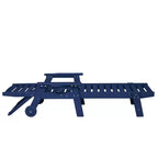 GDFStudio Fern Set da 3 Pezzi di Chaise Longue da Esterno con Tavolino e Schienale Regolabile