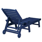GDFStudio Fern Set da 3 Pezzi di Chaise Longue da Esterno con Tavolino e Schienale Regolabile