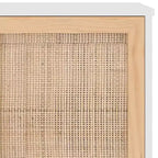 vidaXL Credenza Legno ingegnerizzato, legno massello di pino, rattan naturale