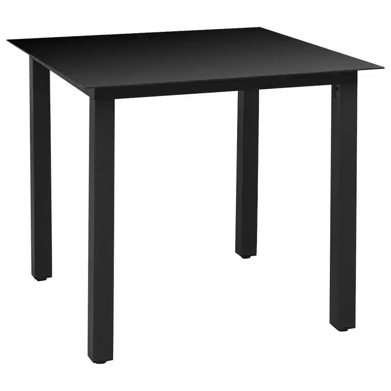 vidaXL Set sala da pranzo nero e marrone