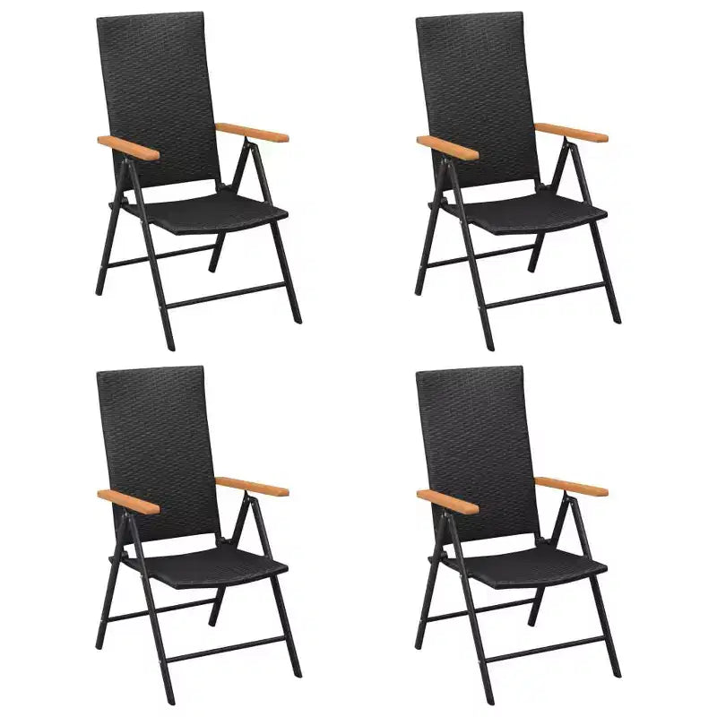 vidaXL Set sala da pranzo nero e marrone