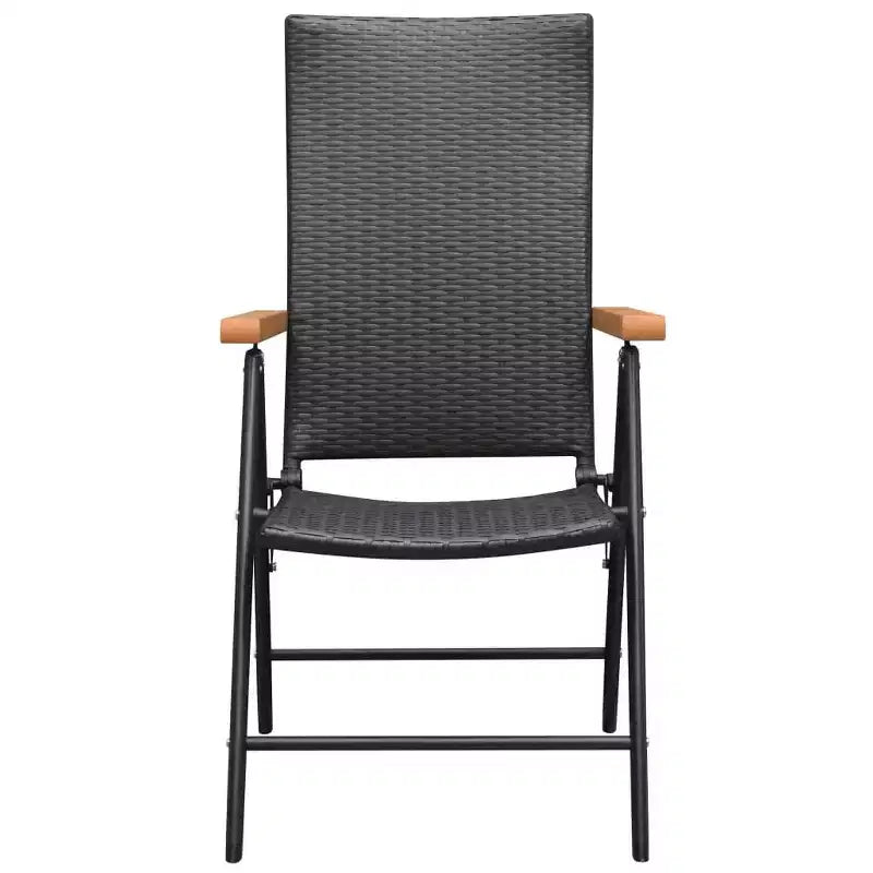 vidaXL Set sala da pranzo nero e marrone