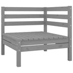 vidaXL Set divani da giardino legno naturale Legno massello di pino Grande Modulare