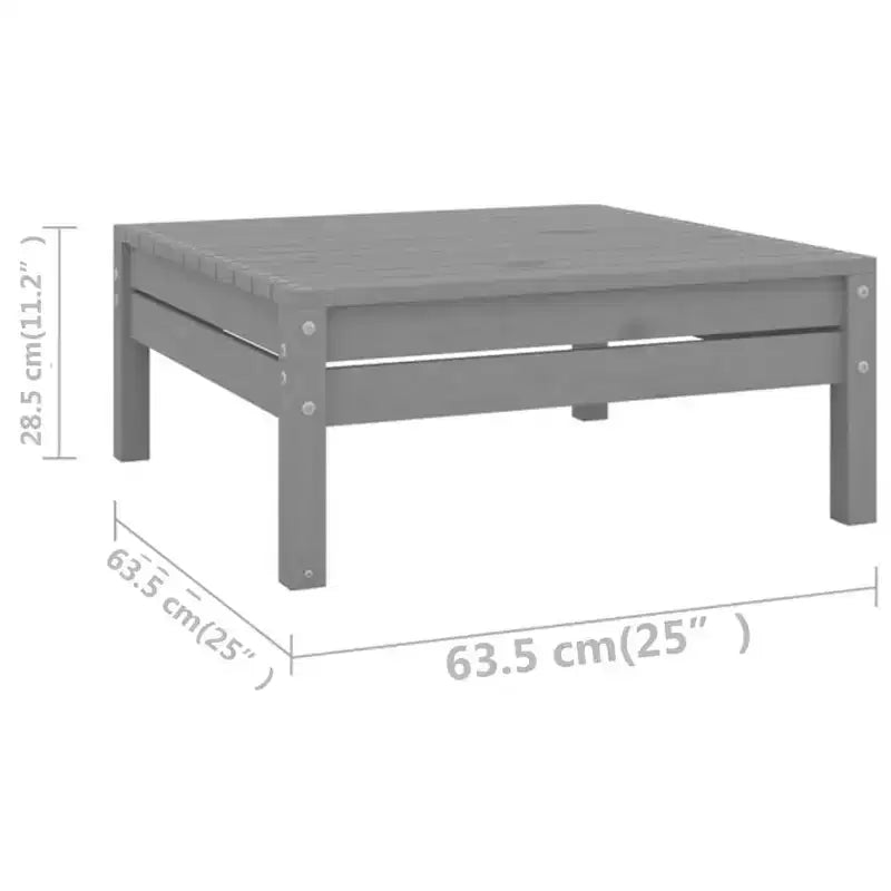 vidaXL Set divani da giardino legno naturale Legno massello di pino Grande Modulare