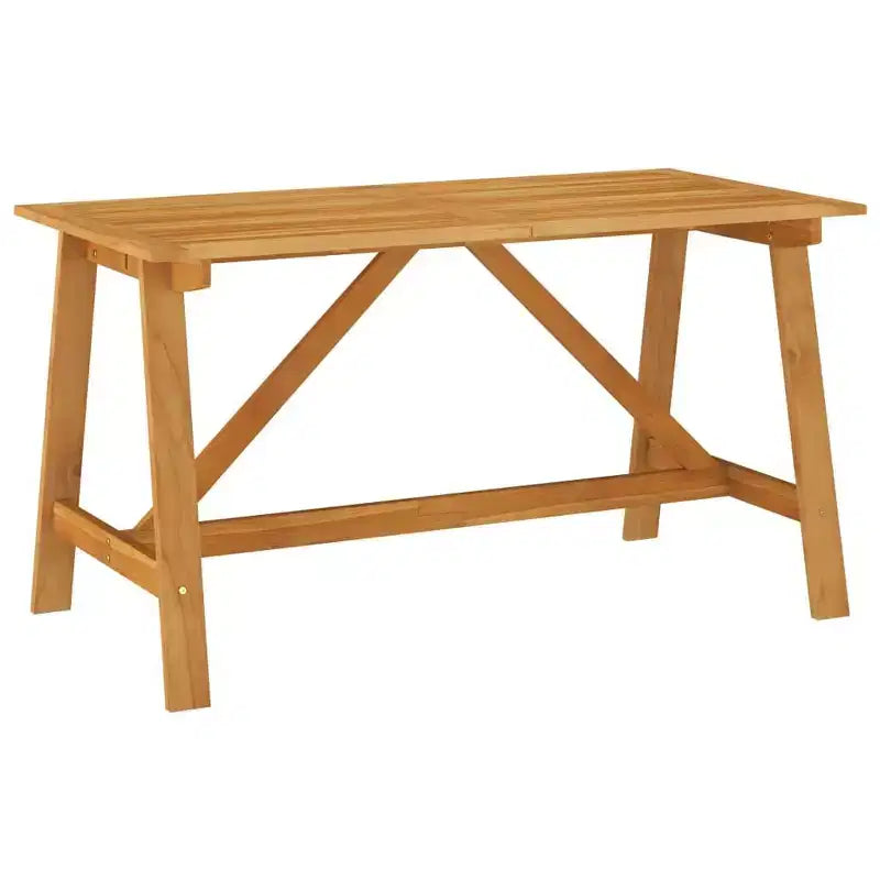 vidaXL Set da pranzo in legno massello di acacia