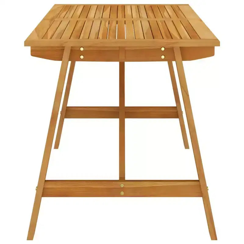 vidaXL Set da pranzo in legno massello di acacia