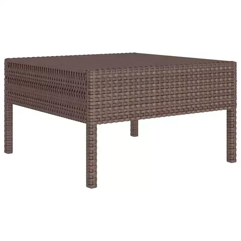 vidaXL Set Salotto da Giardino Marrone Rattan PE Medio Modulare