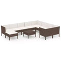 vidaXL Garden Lounge Set Brown