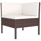 vidaXL Salon de jardin marron