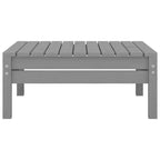 vidaXL Salon de jardin gris pin massif 5 pièces modulable