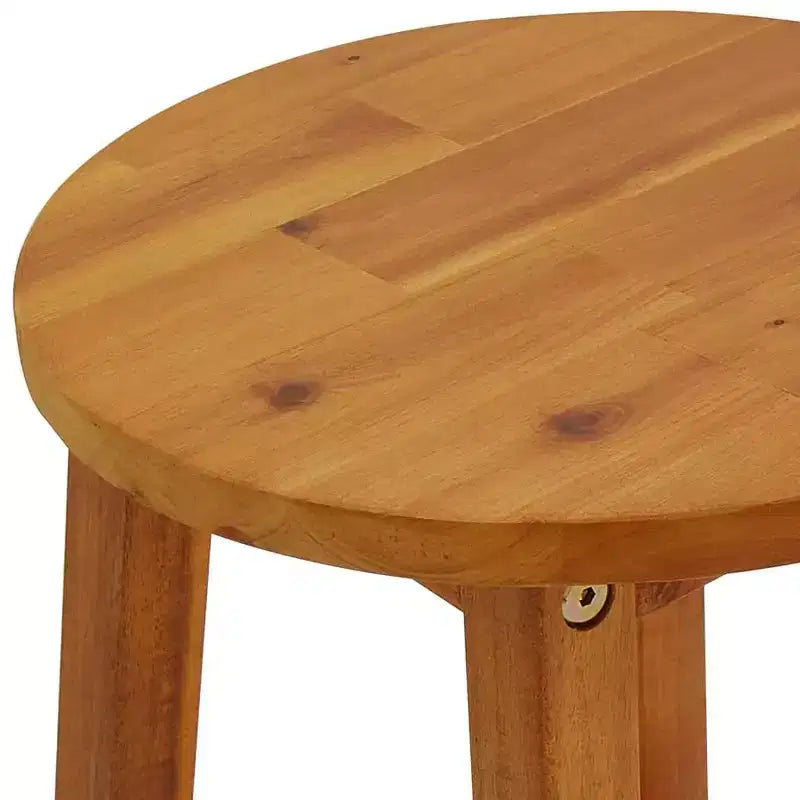 vidaXL Set Tavolo e Sedie da Bar da Giardino Legno Massello di Acacia Legno Naturale Set da 3 Pezzi