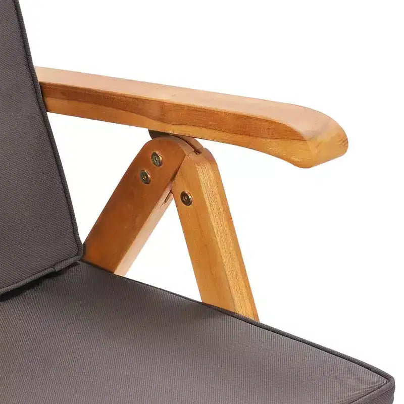 vidaXL Scaffale in legno di teak e cuscini Teak Legno Medio